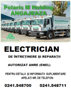 anunt electrician iunie