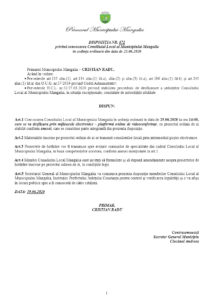 Ședință ordinară de consiliu: vânzarea de terenuri și rectificarea bugetului, pe ordinea de zi!