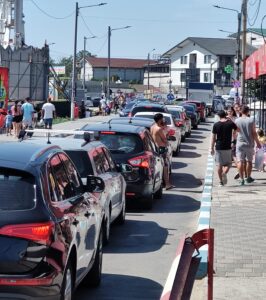 Trafic blocat la Costinești