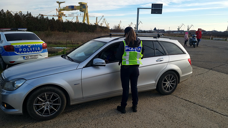 Poliția rutieră la Mangalia