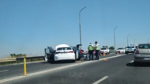 Accident pe pod la Neptun