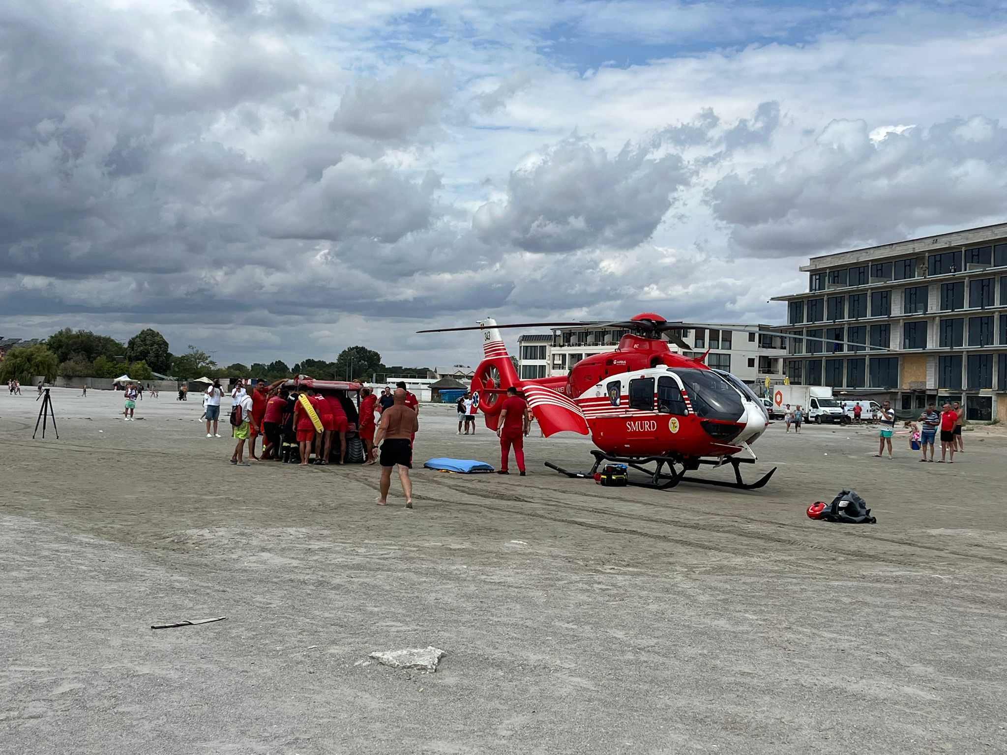 Elicopter SMURD plajă