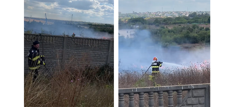 Incendiu cimitir nou