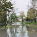 Mai multe străzi din Mangalia și din stațiuni, sub ape