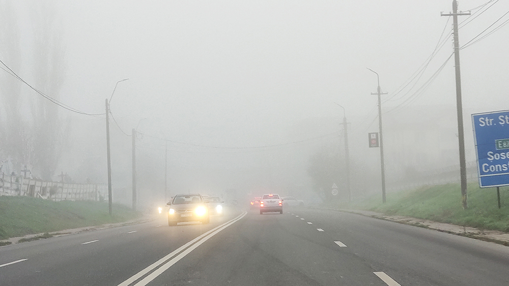 Mangalia, învăluită în ceață