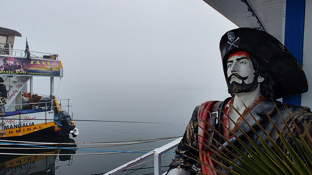 Mangalia, învăluită în ceață