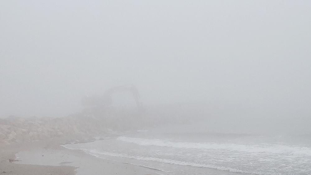Mangalia, învăluită în ceață
