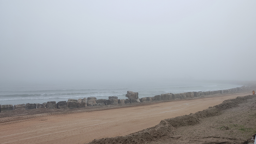 Mangalia, învăluită în ceață