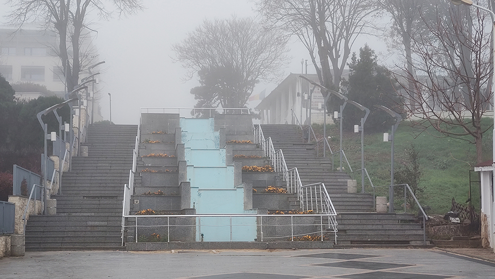 Mangalia, învăluită în ceață