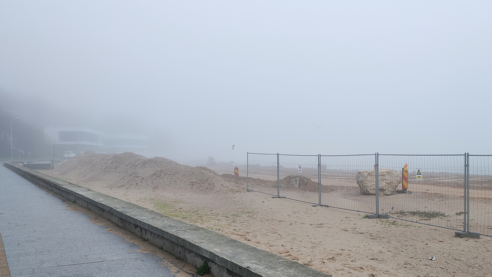 Mangalia, învăluită în ceață