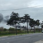 (VIDEO) Un nou incendiu la ieșire din Mangalia, spre Baltă