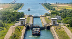 inaugurarea oficială a Canalului Dunăre–Marea Neagră